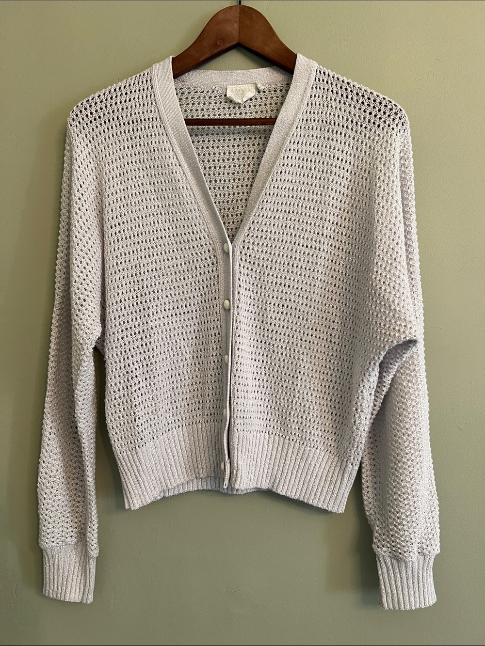 Vintage Light Gray Cardigan